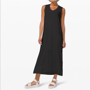 Lululemon black all yours tank maxi dress